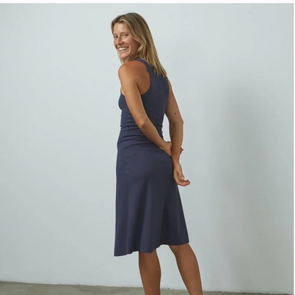 LUNYA • Restore fitted dress • blue • XS - Picture 2 of 8